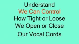 How to Improve Your Singing? Control cord closure